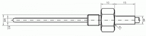 Pt100, Z-Einschraubf., Kl. A -100...+450 °C 50x3,0mm